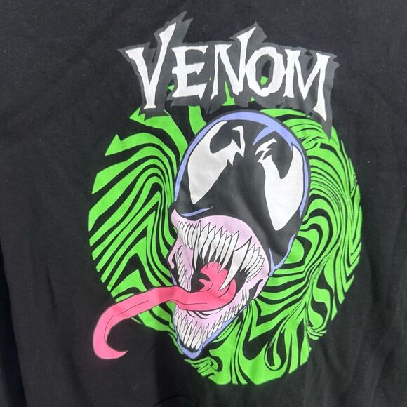Marvel venom black hoodie sweatshirt size medium NWT - Picture 2 of 6